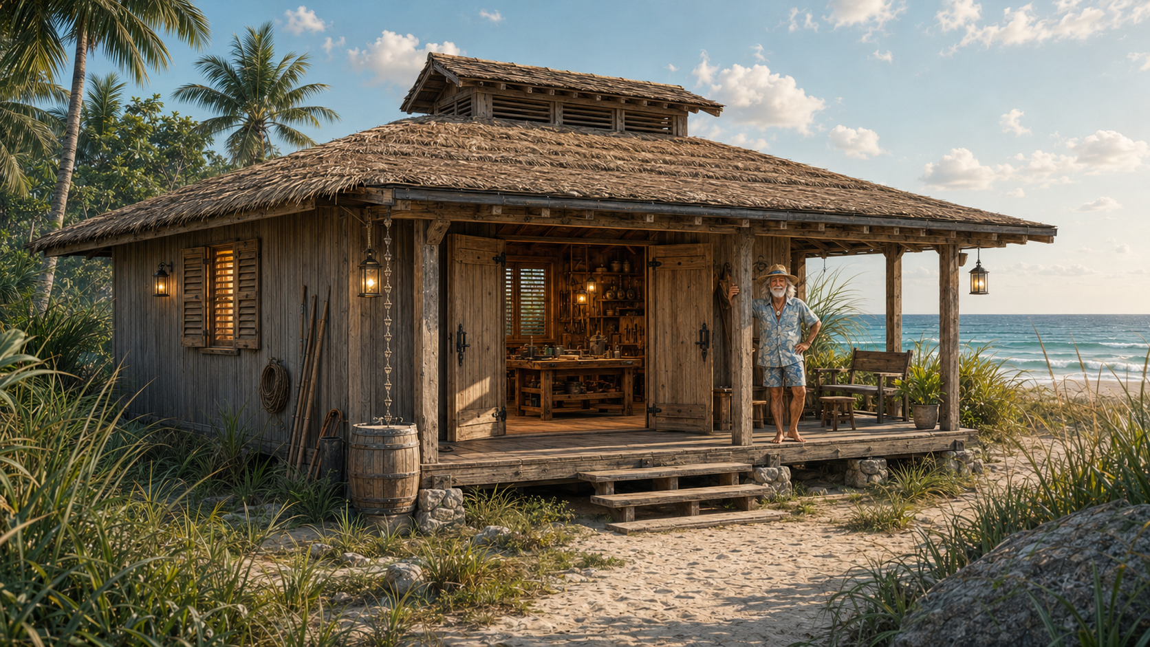 Nick’s Shack — original GOLD reference illustration